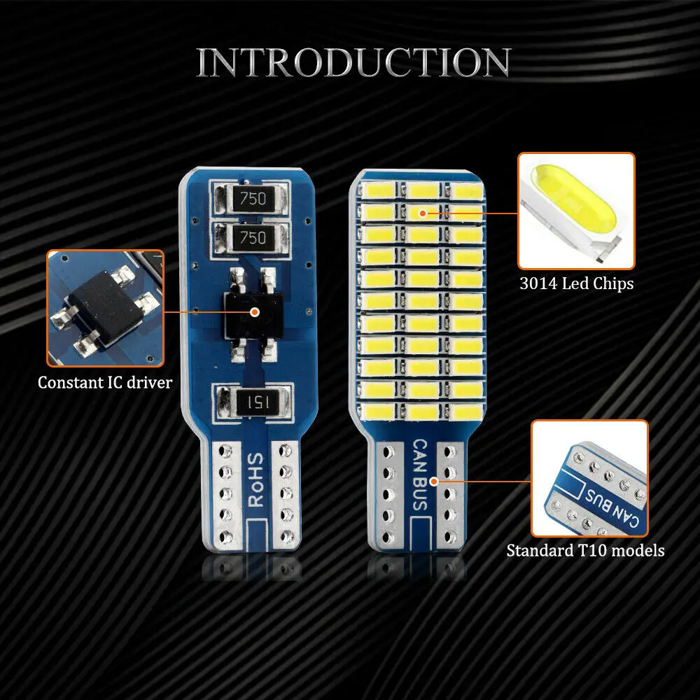 Светильник со светодиодными лампочками T10 168 194 2825 T10 3014 33SMD автомобильный купольный светильник с картой DC 12V белый/синий/теплый белый Автомобильный задний светильник s