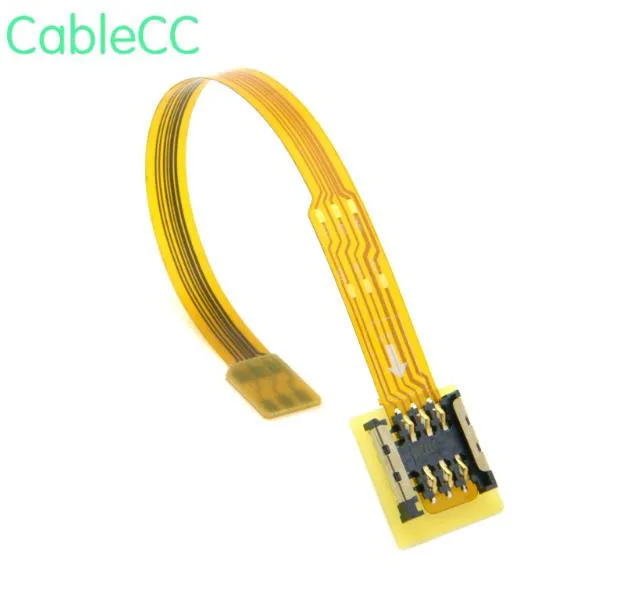 

1pcs/2pcs Micro SIM Card to Nano SIM Kit Male to Female Extension Soft Flat FPC Cable Extender 10cm