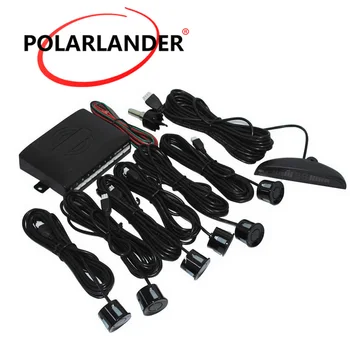 

Car LED Radar Detector System alarm alert BEBE loud Reverse Back up Parking Sensor Backlight LED Display Monitor Auto 6 Sensors