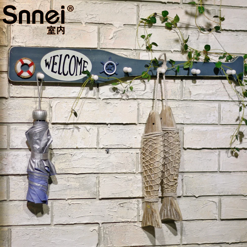 Mediterranean European paddles creative hook coat hook hanging hook