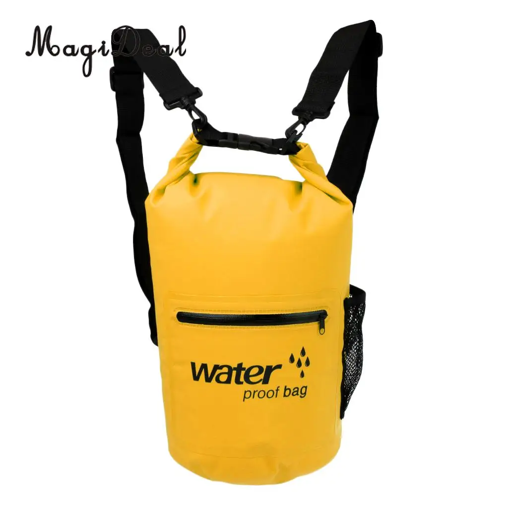 MagiDeal Marine Waterproof Dry Bag Swim Rafting Kayaking Sailing Canoe Backpack 10L  for Camping Fishing Boat Dinghy Accessories