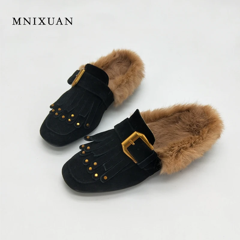 square toe slip on heels