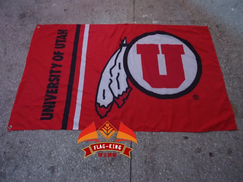 Университета ЮТА Баннер, Юта, логотип развивающие флаг учреждения, 90*150 см, полиэстер