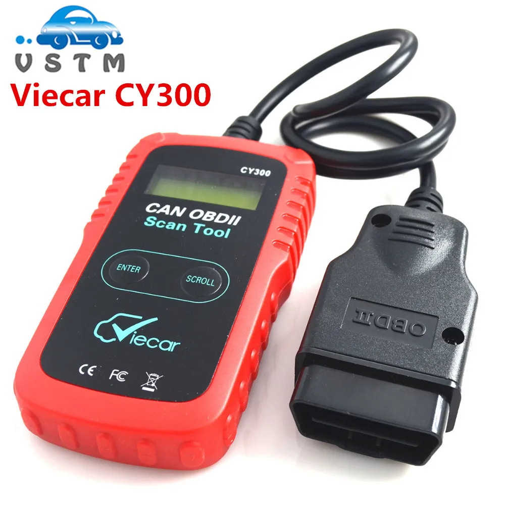 

VIECAR CY300 OBD2 Diagnostic Code Reader Viecar CY300 CAN OBDII Scan Tool for All OBD II Protocols Erase MIL Trouble Codes Reset