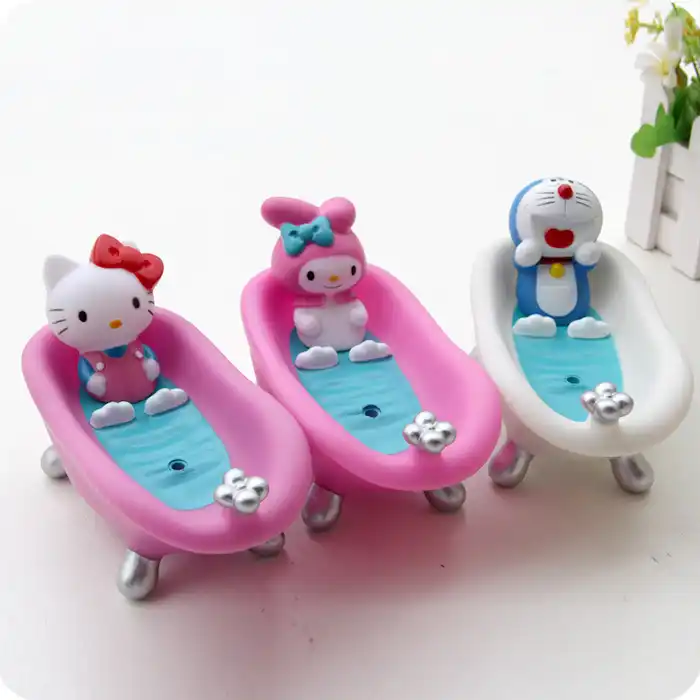 Милый hello kitty мыльница Органайзер для ванной Jingel Cat Мини Ванна мыло Корзина детские вещи ванная комната хранения душ Органайзер - изображение