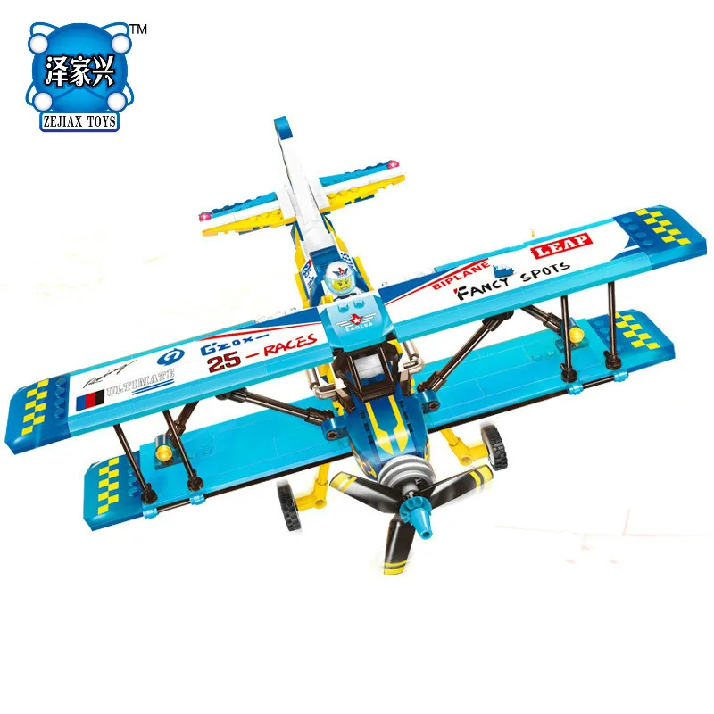 Hot City Series Double Wings Show Aircraft Building Blocks Sets Bricks Compatible Lepins &amp ENLIGHTEN Model Kids Figures Toys | Игрушки и