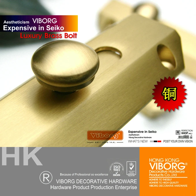 VIBORG роскошный 10 см (4 &quot) Сверхмощный Твердый латунный дверной защитный