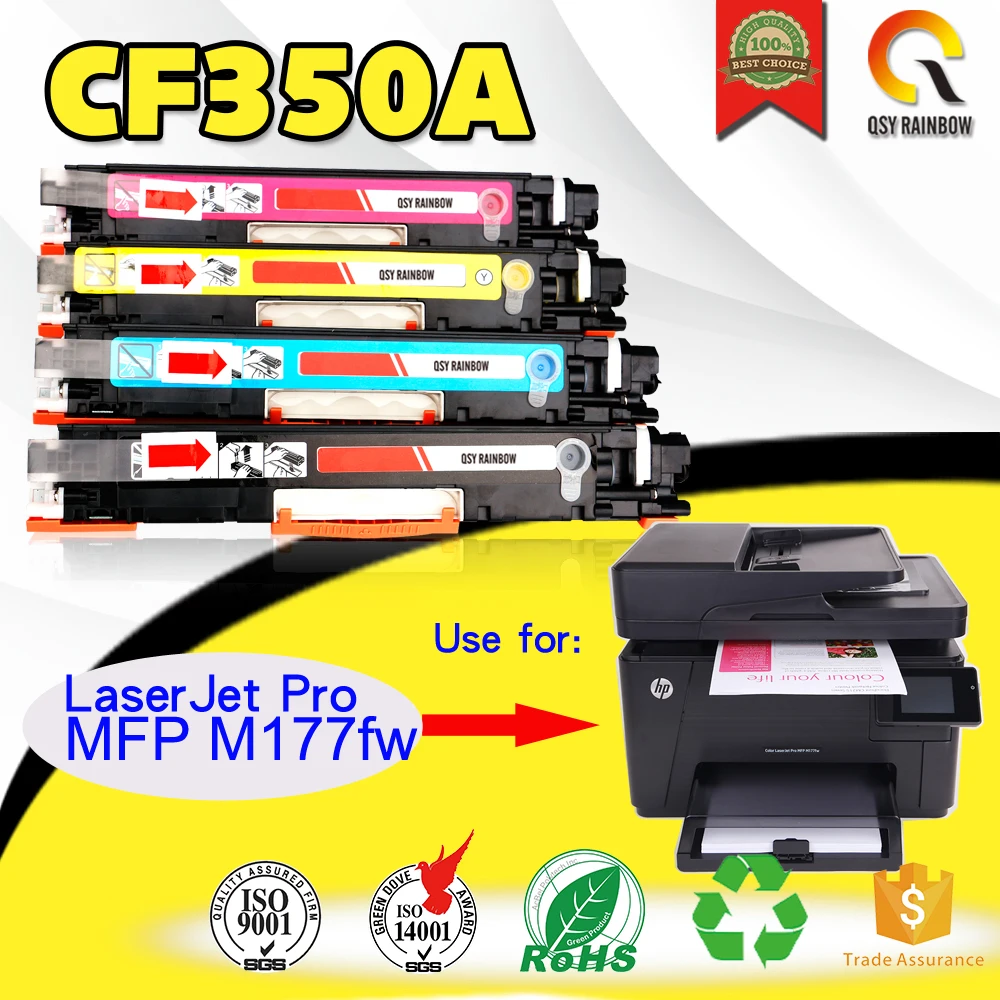 2 шт. желтый CF353A 130A совместимый цветной тонер-картридж для hp Color LaserJet Pro MFP M176n M176 M177fw