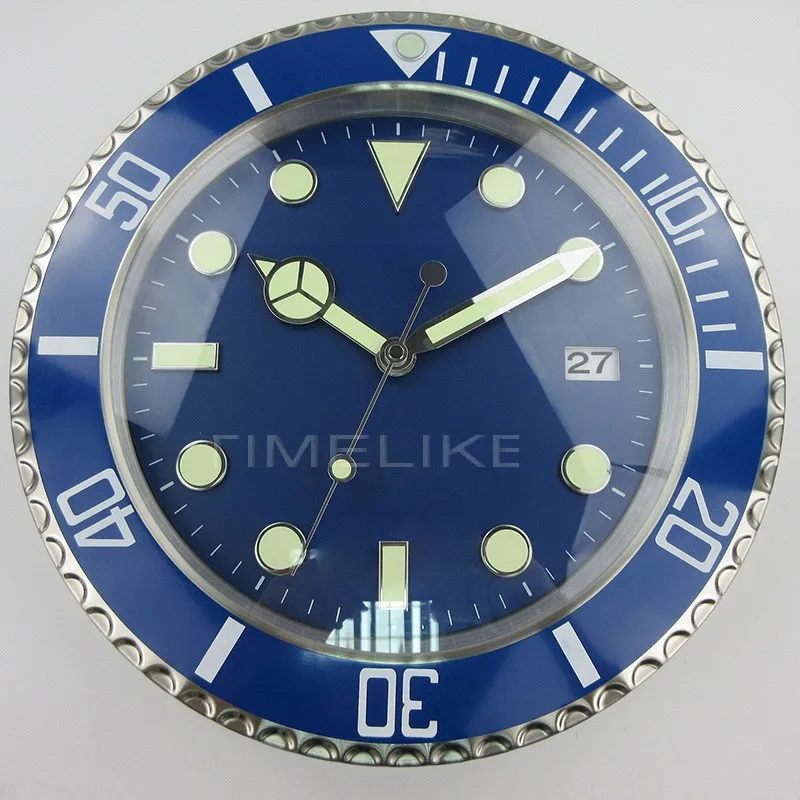 34cm Luxury Wall Clock Watch Wall Clock With Amplifier Chip Glass Clock Watch Wall Clocks Luxury Wall Clockwall Clock Aliexpress