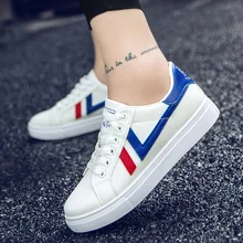 Классический британский стиль открытый Обувь для скейтбординга Для женщин Водонепроницаемый белый Для женщин Спортивная обувь без каблука Обувь Zapatillas Mujer
