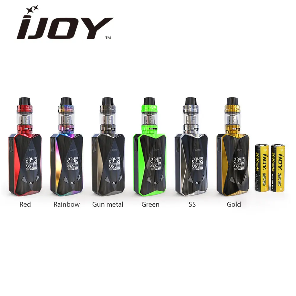 Оригинал IJOY Diamond PD270 234 W TC комплект 6000 mAh 20700 Батарея W/4,2 ml/2 мл капитан X3S Subohm танк и 234 W Diomond MOD E-сигареты комплект