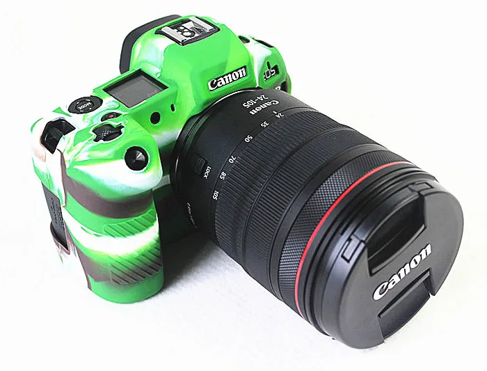 Силиконовый резиновый чехол для камеры, защитный чехол для камеры Canon EOS R M100 M6 M10 M50 - Цвет: EOS R camouflage