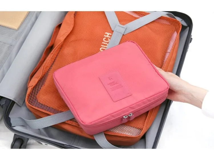 SOBU Waterproof Portable Zipper Cosmetic Bag dot beauty Case Make Up Tas Purse Organizer Storage Travel Wash Pouch K1049