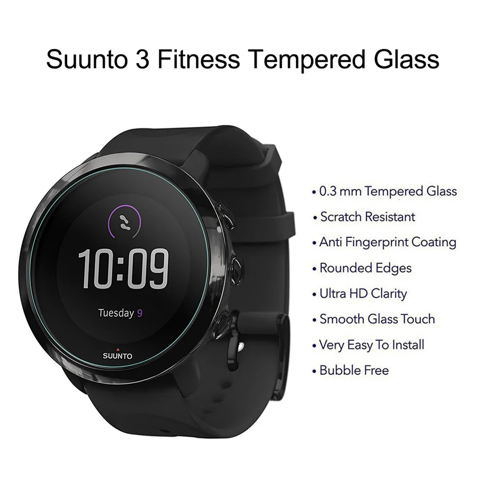 GLOSSY SHOCK-RESISTANT MM 7H SCREEN PROTECTOR SUUNTO 3 FITNESS 