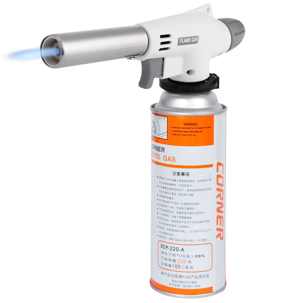 Hot Metal Flame Gun Welding Gas Torch Lighter Heating Ignition Butane Jet Lighter Portable