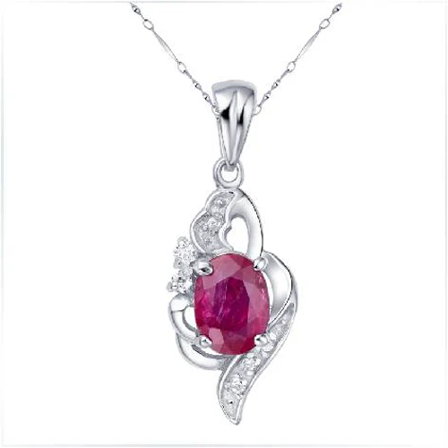 Колье Qi Xuan_Red Stone Angel's кулон в форме капли Necklaces_Real necklaces_качество guaranteed_производитель напрямую