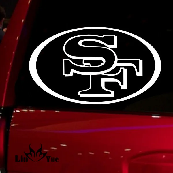 NFL 49ers Auto Window audi jdm car accessories Sticker Decal for Car