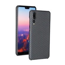 Luxo Macio Caso de Fibra de Aramida Para Huawei P20 Pro Caso de Proteção Cobertura Completa de Negócios Fosco À Prova de Choque para Huawei P20 Pro