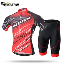 Weimostar Велоспорт Джерси Велоспорт комплект Ropa Ciclismo Велосипедный Спорт футболки велосипед Джерси короткий рукав Прямая поставка с фабрики Костюмы S-3XL