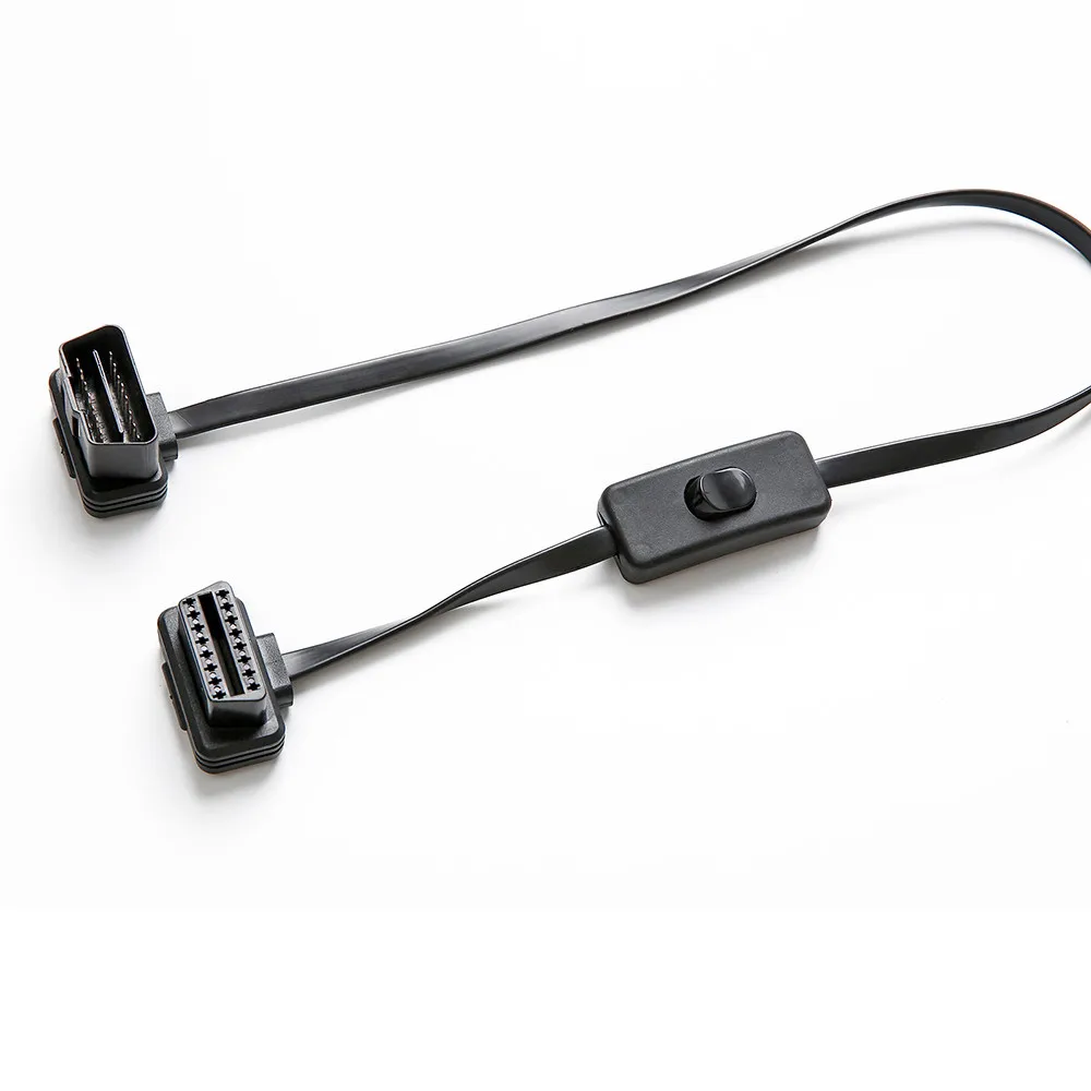 

bbfly-A5 OBD II OBD2 Splitter Extension 16 Pin Extension Cable Adapter (A5 with Power Switch 2FT/60CM)