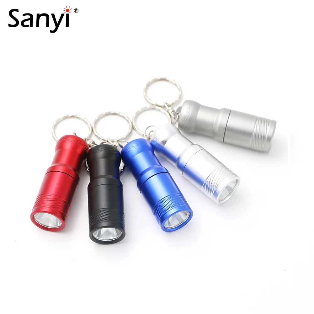 

Sanyi 3-Mode XML T6 Mini Flashlight Portable Night Walking Work Lighting Keychain Torch Rotary Switch Car Maintenance Alloy Lamp