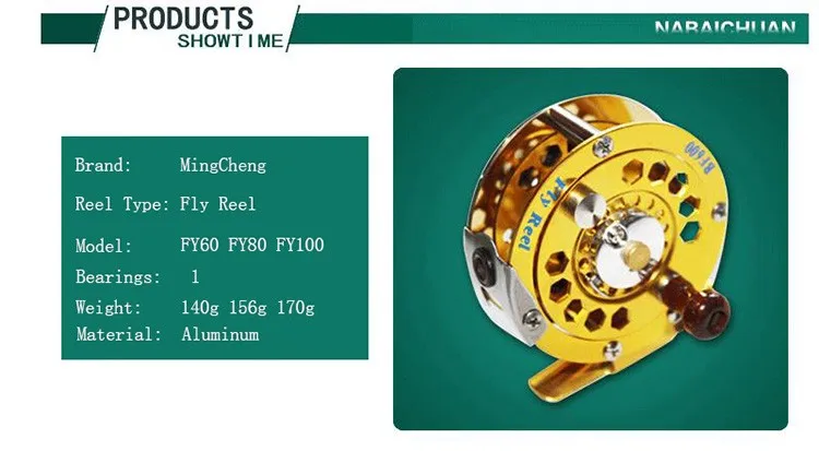 Carretel de Pesca Qualidade Superior Glod Voar Carretel 3 - 4 5 6 7 8 146g Pesca Roda Diâmetro 60mm 80mm 100mm 1pc Cor 11 Esporte e Lazer