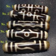 Старый Тибет 1/5/6/8 глаза/lotus инструмент тибетские бусины Подвески Подвеска 60 мм x 12 мм DZI камень Натуральный камень рок свободные шарики