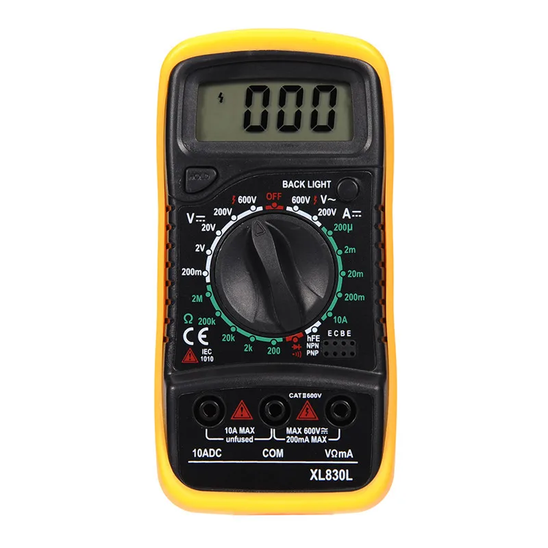 

Professional Electric Handheld Tester Meter Digital Multimeter Multimetro Ammeter Multitester AC DC LCD Display Without Battery