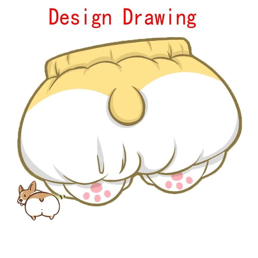 تقتني لطيف النوم قيعان السراويل النساء لوليتا Kawaii فصيل كورجي بعقب السراويل المتناثرة اليقطين سروال منامة مرونة الخصر B81801