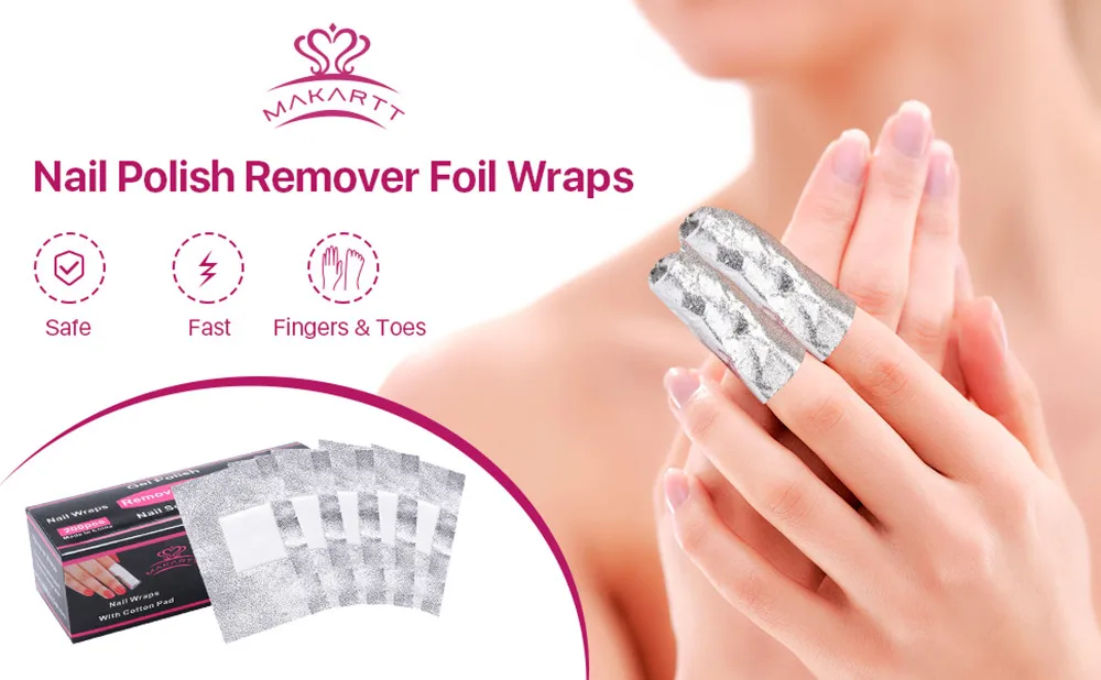 Removedor de Unha Perfeito para Em- Casa de Unhas de Gel Caixas Lote Unha Art Soak Off uv Gel Polonês Frustra Wraps Unhas Manicure F0347x 60 - 2 Beleza e saúde