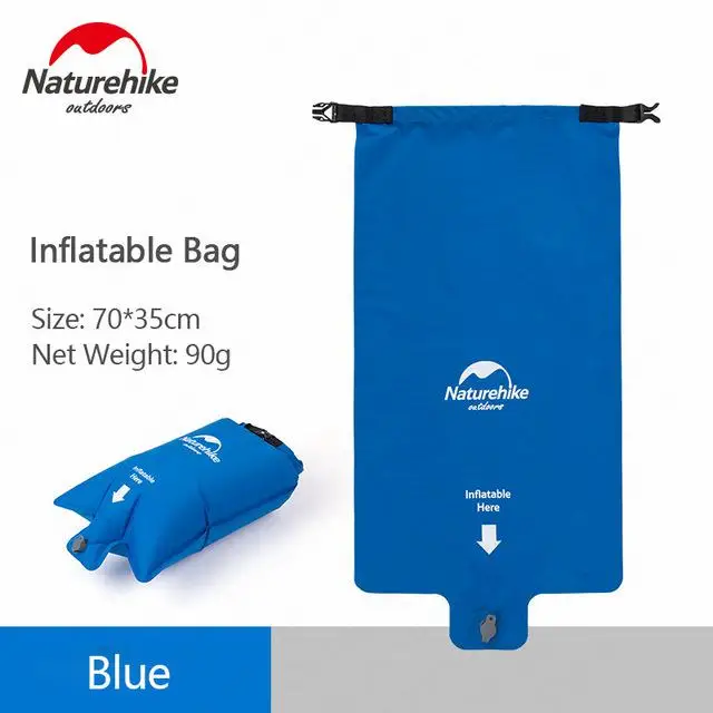 Naturehike наружный надувной матрас для кемпинга, влажный коврик Utralight, воздушный коврик с подушкой, коврик для сна, портативный коврик - Цвет: Air Bag-Blue