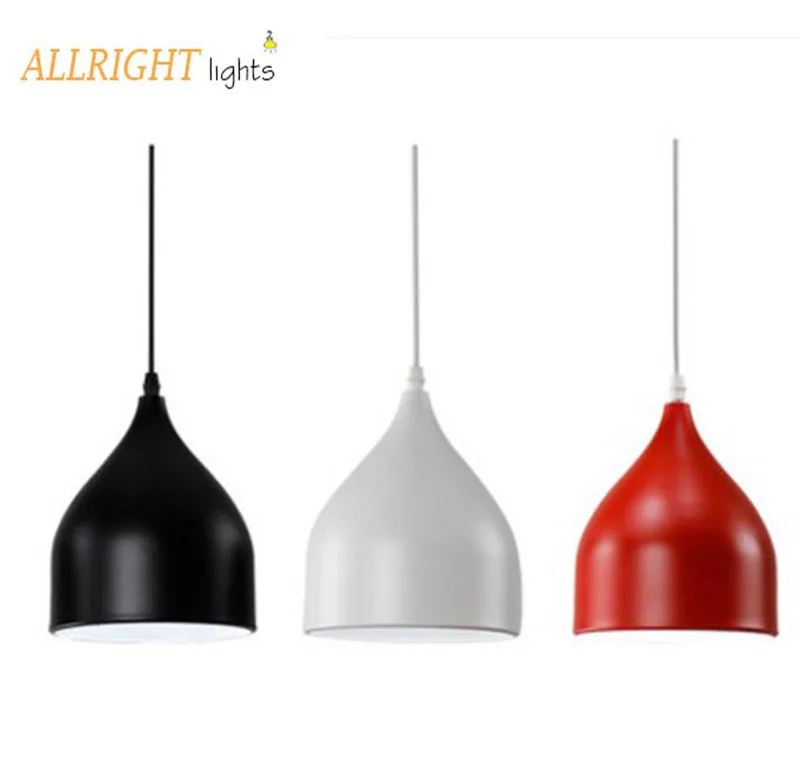 

Art light 3 arms hanging lamp black/red/white nordic style simple creative LED lighting for barshop dinning desk