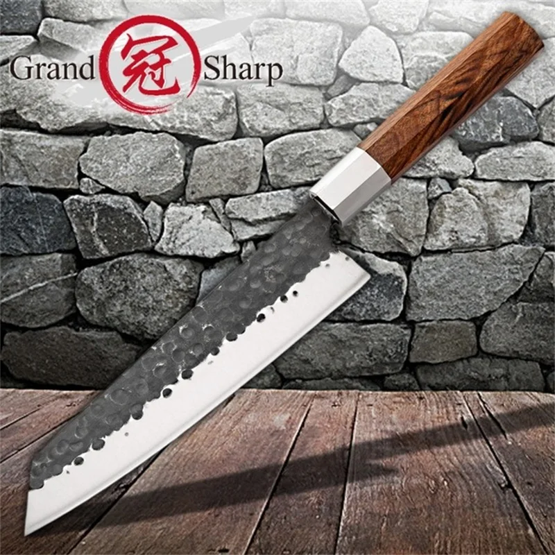 Buy 8 Inch Handmade Chef Knife Japanese Kiritsuke Kitchen Knives Stainless