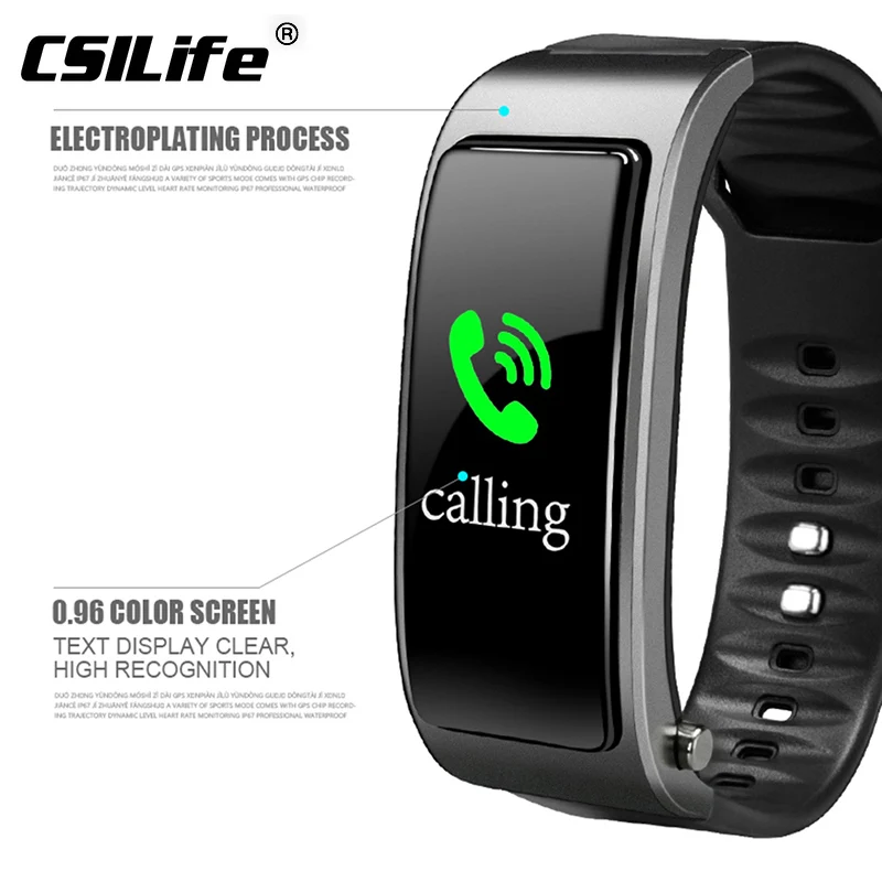 CSILife Bluetooth Y3 гарнитура обсуждение браслет пульсометр спортивные часы Smart band