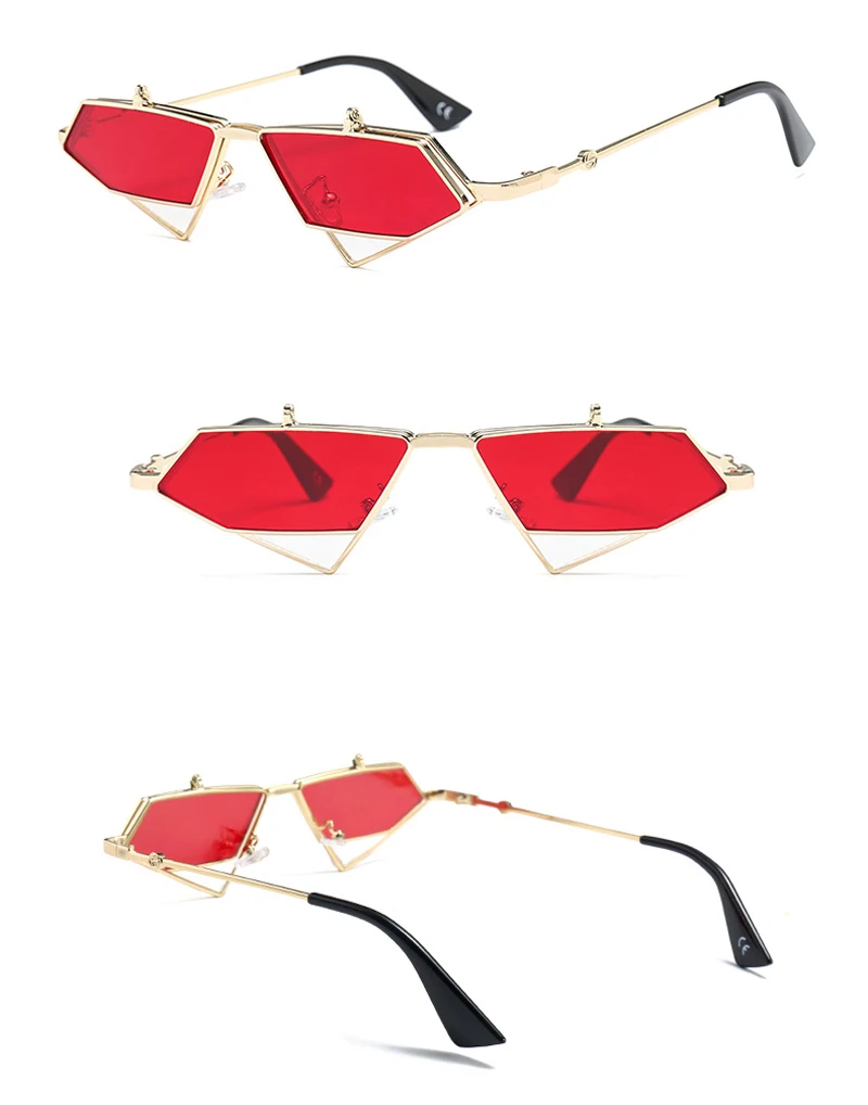 flip up sunglasses men punk style detail (4)