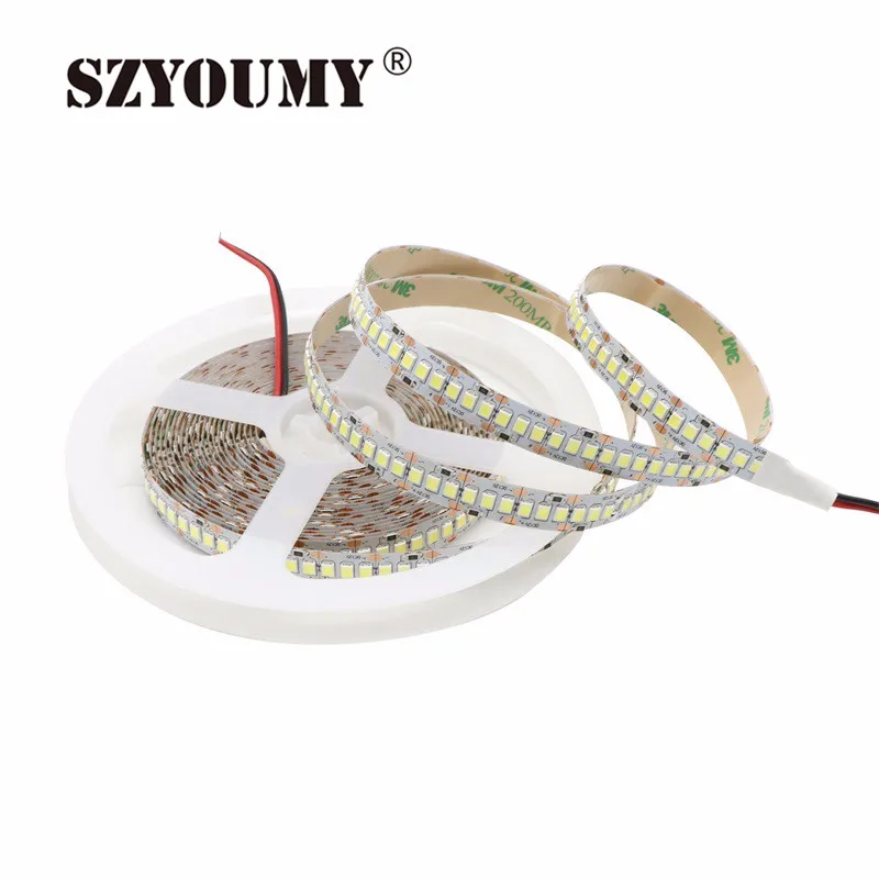 SZYOUMY SMD2835 однорядные 1200 светодио дный S SMD2835 5 м гибкие холодный белый 6000-6500 К светодио дный ленты, полосы света-Водонепроницаемый высокий