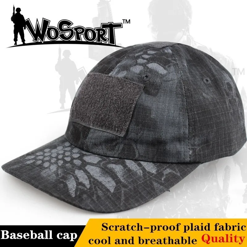 

Hiking Tactical Military Baseball Cap Python Visor Army Fishing Climbing Accessory Hat Outdoor Man Camo Sunhat Adjustable Size
