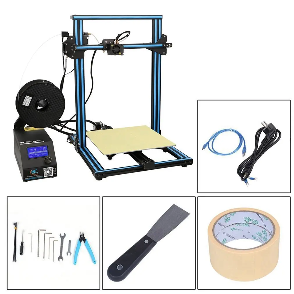 Creality 3D CR-10S High Precision DIY 3D Printer Kit 300*300*400mm Printing Size With Dual Z-Rod Lead Motor Filament Detector Creality 3D CR-10S High Precision DIY 3D Printer Kit 300*300*400mm Printing Size With Dual Z-Rod Lead Motor Filament Detector