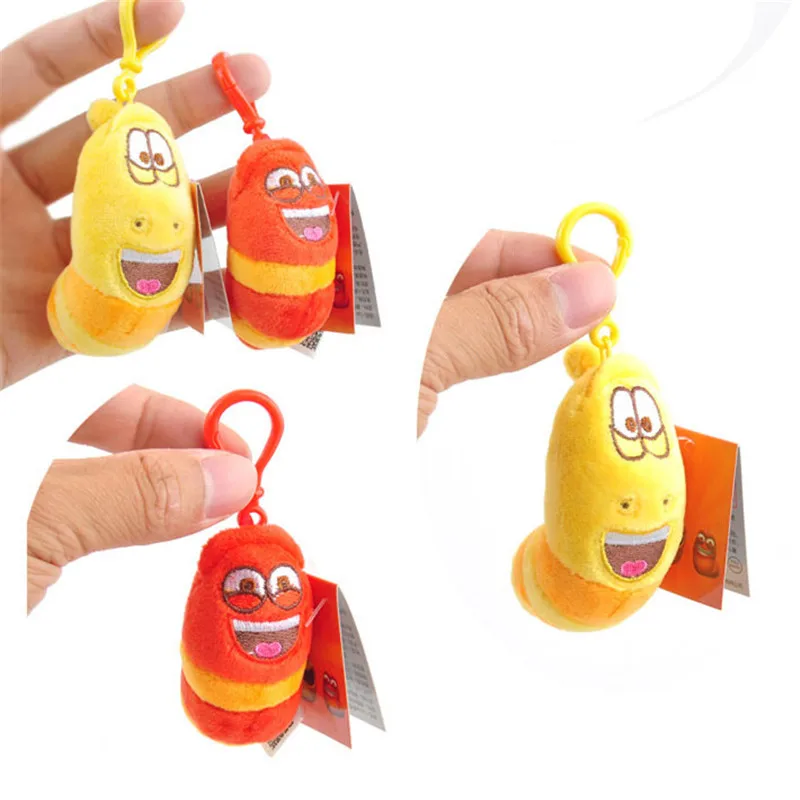 2017 Candice Guo! Selling Item Fun Insect Slug Creative Larva Plush Toys Key Bag Pendants Dolls 10pcslot 22 (4)