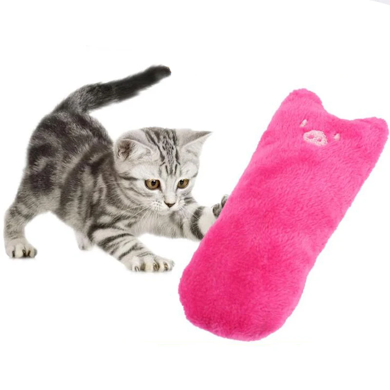 

5 Colors Plush Thumb Shape Cat Mint Toy Length About 10CM Cute Kitten Interactive Catnip Toys Pet Cat Small Pillow Chew Toys