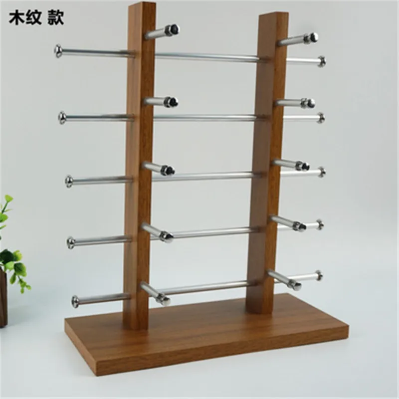 Multi styles and Layers Wood Sunglass Display Rack Shelf Eyeglasses