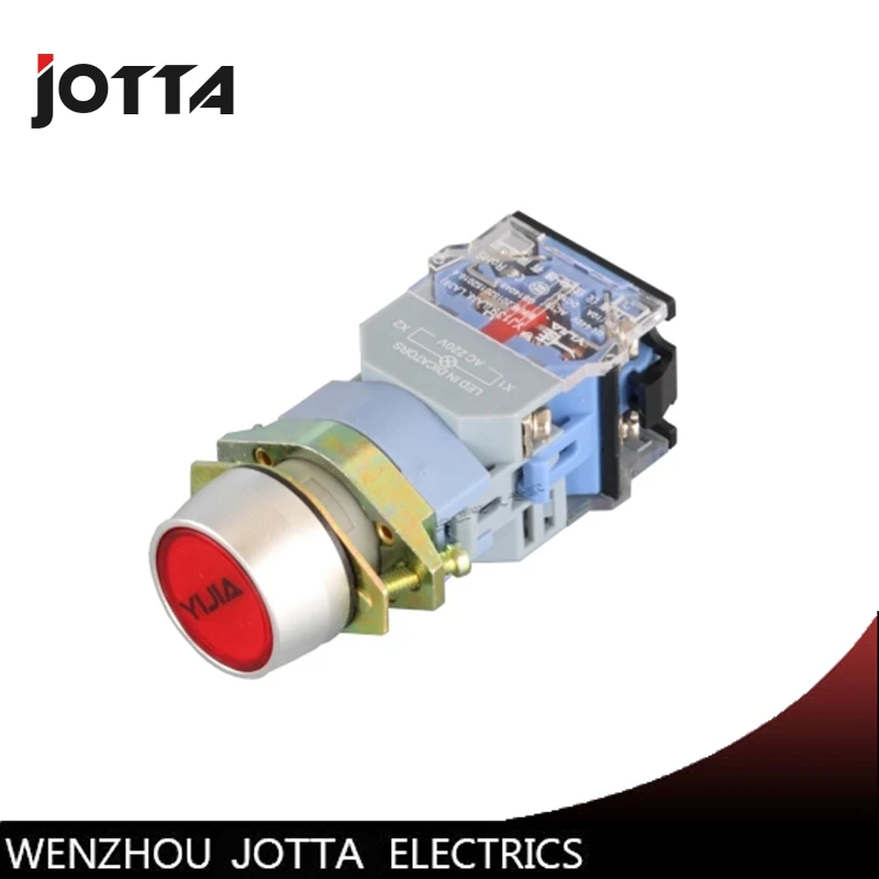 

LA39-11DNZS illuminated maintained flat push button switch