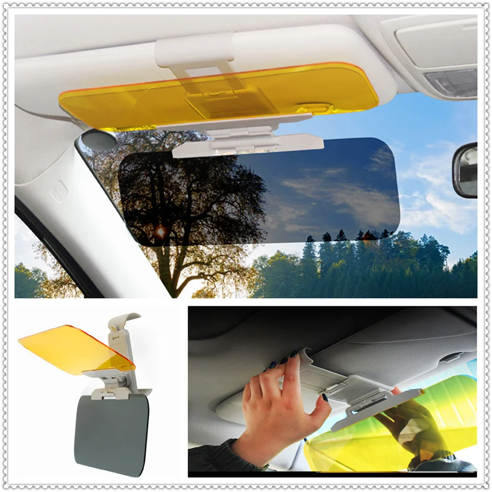 

Car Sun Visor HD Anti Sunlight Dazzling Day Night Vision Driving Fold Flip for Ford Expedition EcoSport Kuga F-Series Escape