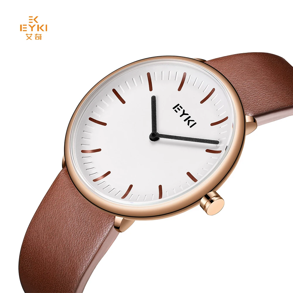 

EYKI Brand Women Watches Simple Genuine Leather Japan Movement Quartz Wristwatch Ladies Dress Clock Waterproof Relogio Feminino
