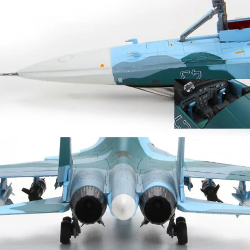 Коллекционная 1/72 сухой Su-34 с трёхмерными чертёжами Утконос бомбер статического su34 сплава литья под давлением игрушка Air Force с трёхмерными чертёжами детские подарки