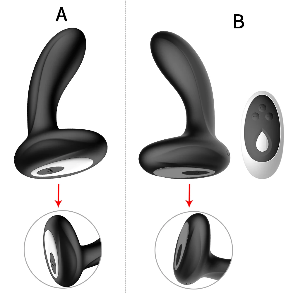 Massager Vibrating Prostate Men Anal Plug Waterproof 10 Stimulation Pattern Remote Butt Anus Silicone Sex_voghion.com