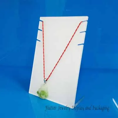 

High Quality 15cm High White Acrylic Necklace Display Rack Necklace Holder Pendant Showing Stand Neckalce Showcase