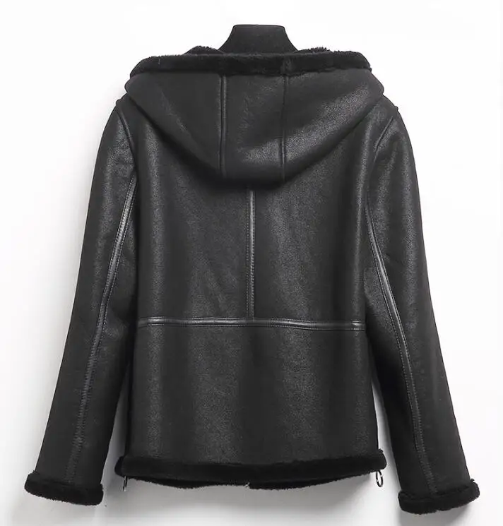 Invierno Vestes Chaud Fourrure Chaquetas Mujer Taille Yolanfairy face Veste Xl La Black Laine Plus Épais 6 Double De Hiver Automne Manteaux Mf510 wTT0Uq