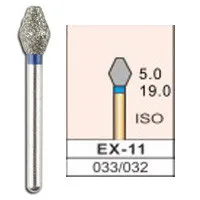 12 шт. стоматологический алмазный Бур FG 1,6 мм специальная форма Бур для NSK высокоскоростная воздушная турбина EX-11, EX-12, EX-20, EX-21