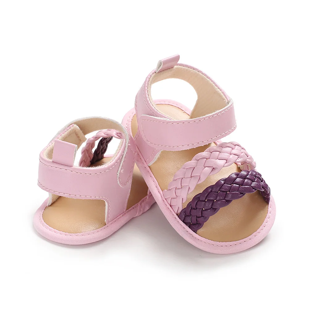 2019 Summer Baby Girl First Walker Handmade Soft Casual Breathable First Walker for 0-18M Toddler Infants PU Leather Shoes